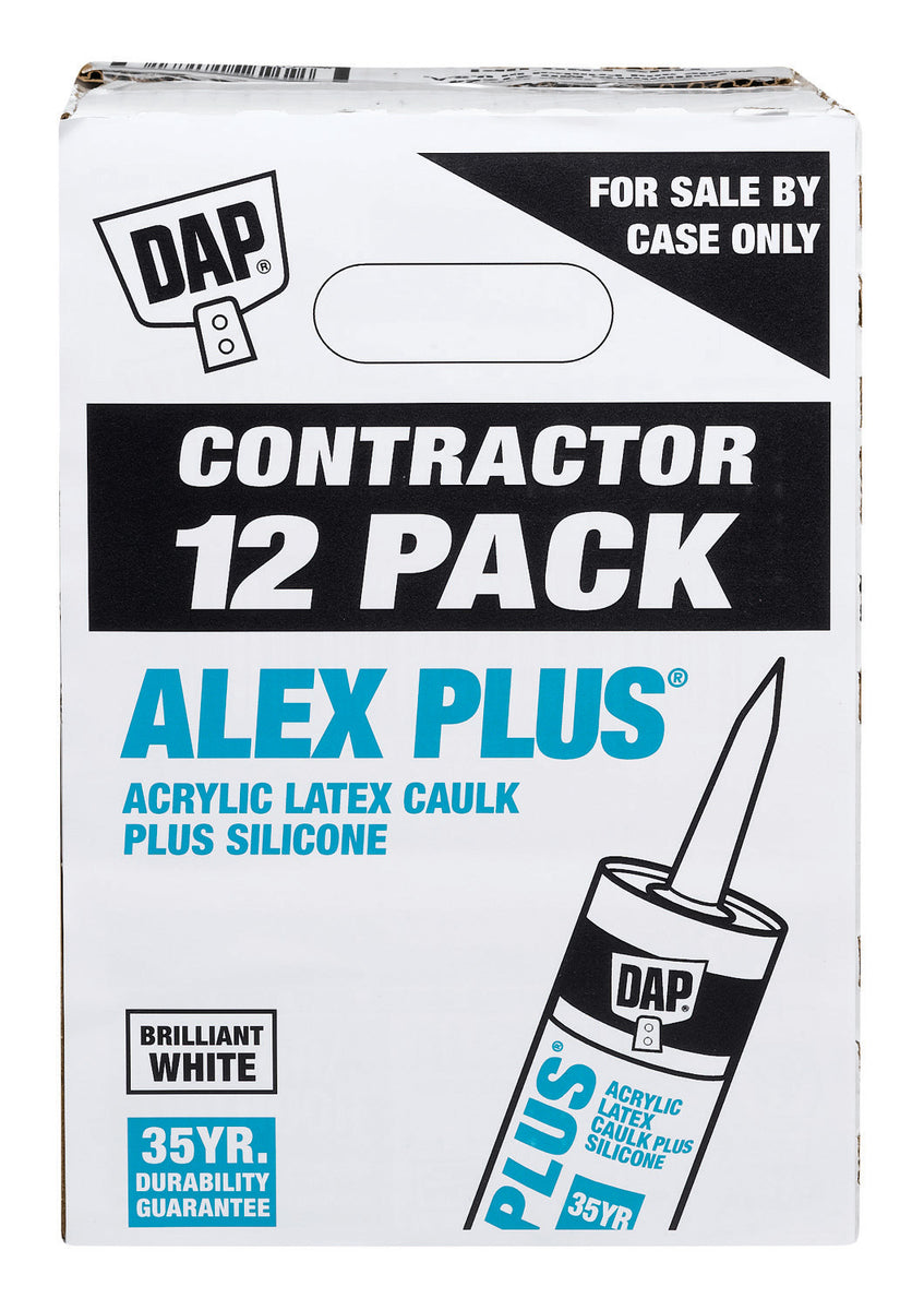 DAP Alex Plus All Purpose, Acrylic Latex Caulk Plus Silicone