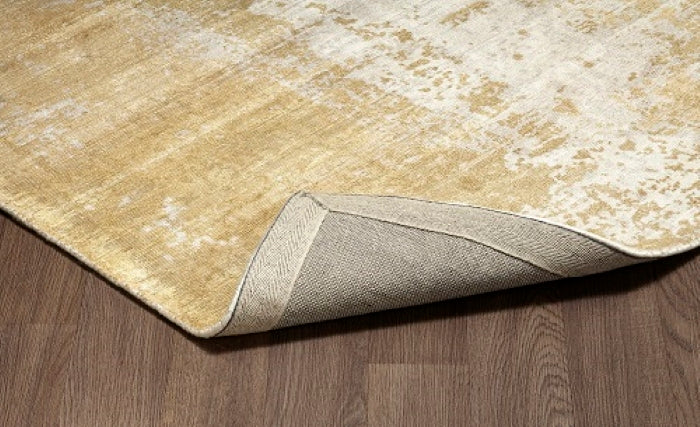 Allure Hand-Loomed Viscose Gold Area Rug (ALL-SH26GOLD) – Merit ...
