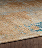 Sparx Marble Gold Beige Washable Modern Area Rug (PPL-C3034)