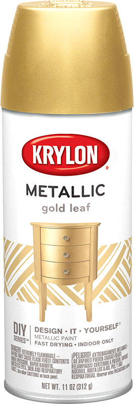 Krylon Brilliant Metallic Spray Paint - Gold Leaf, 11 oz